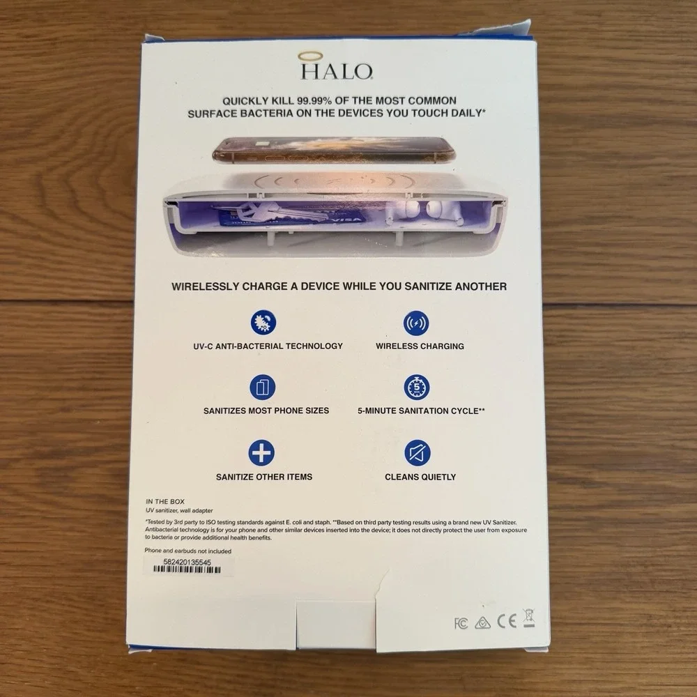 Halo‎ UV Sanitizer With Wireless Charging